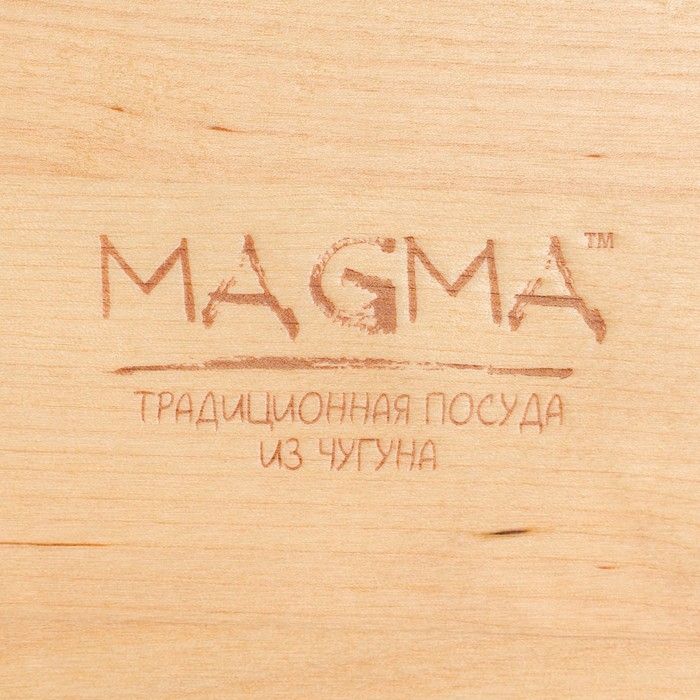Сковорода чугунная Magma &laquo;Янсан&raquo;, 21,5&times;16,5&times;4,4 см, индукция, цвет чёрный