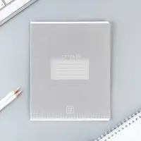 Тетрадь в клетку 12 листов А5, на скрепке &laquo;Цветная обложка&raquo;, обложка мелованный картон, блок №2, 5 видов МИКС