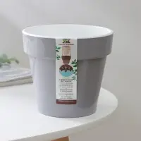 Кашпо для цветов со вставкой &laquo;Порто&raquo;, 1 л, цвет серый