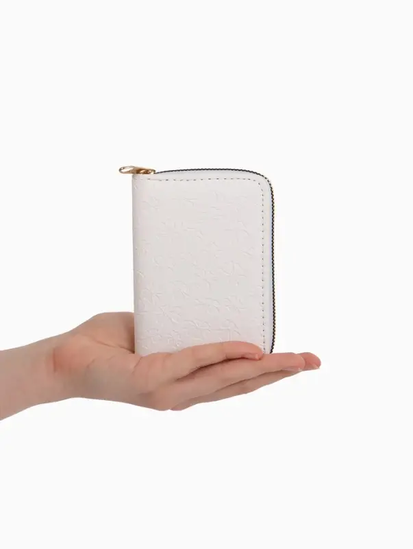Кошелек жен 07-01-01 Июнь2526, 13*2*9 см, 2 отд+отд/молн, д/карт, белый