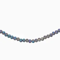 Чокер из бисера &laquo;Хрусталь&raquo;, серый в серебре, 37 см + 5 см доп, цепочка