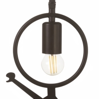 Светильник Posatore 1х40Вт Е27 черный 38х19х8см