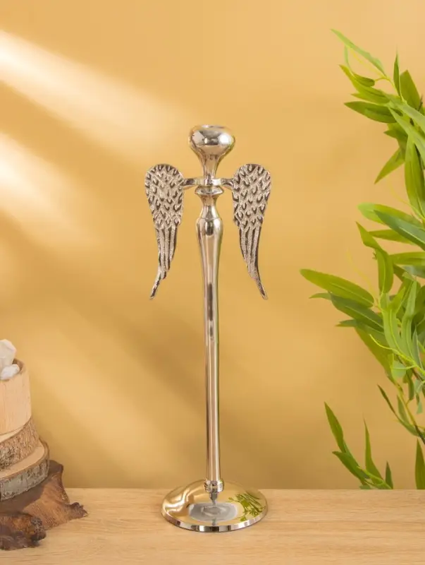 Подсвечник "Ангел" 12х12х39 см, алюминий