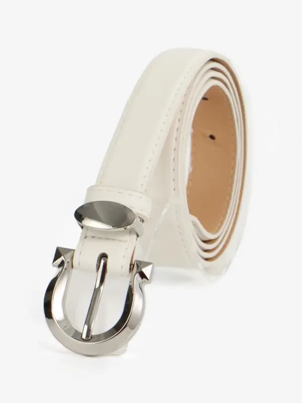 Ремень жен 04-01-02-01, Март2507, 2,3*0,3*110 см, без винта, пряж металл, 1 прокол,