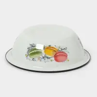 Миска 1л (белая)Цветное печенье