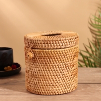 Салфетница плетёная 15х15х14 см, ротанг  МИКС