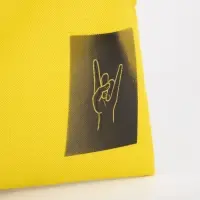 Сумка шопер Peace, желтая