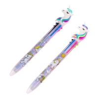 Ручка шариковая, автоматическая, 3-х цветная, корпус МИКС