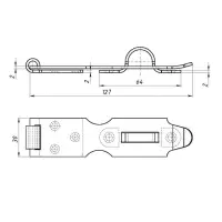 Накладка дверная НД1, цвет бронза