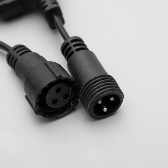 Гирлянда &laquo;Занавес&raquo; 2 &times; 3 м, IP44, УМС, тёмная нить, 760 SMD-LED, свечение белое, 220 В