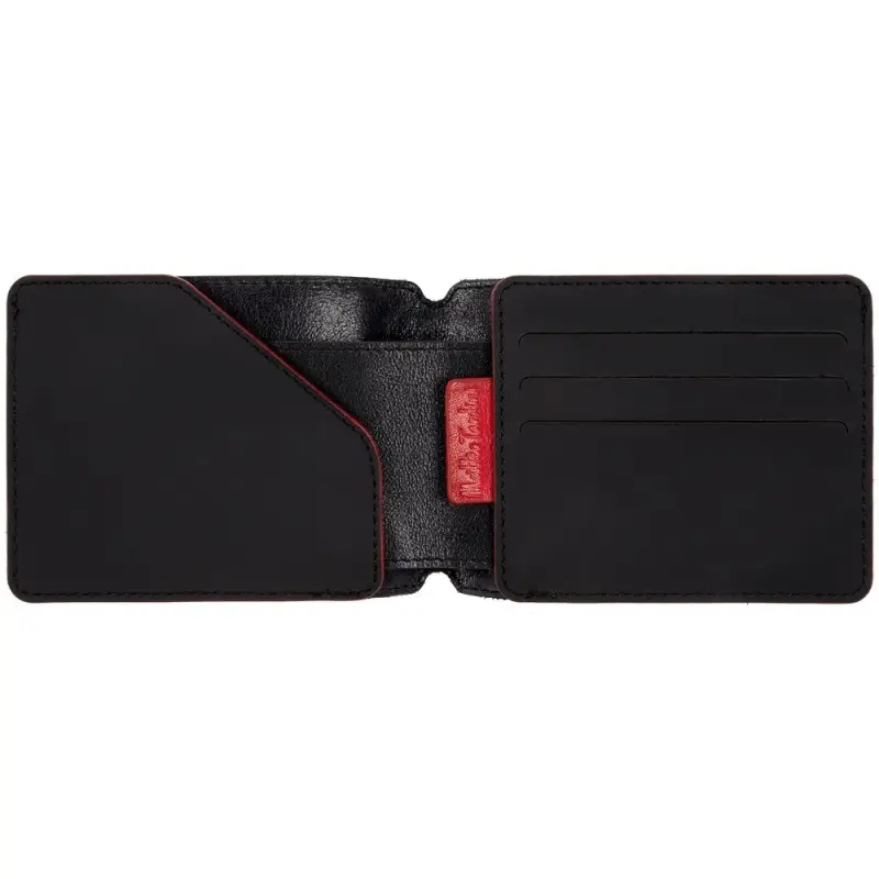 Портмоне Arrival, черное с красным