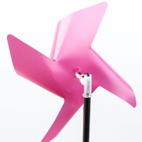 Штекер с подсветкой "Ветерок" розовый, 19х70см
