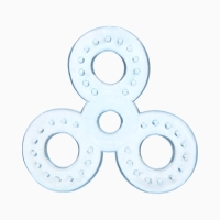 Ниблер с текстильной сеточкой, цвет голубой