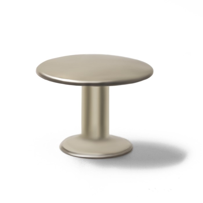 Ручка кнопка ТУНДРА РК002, Матовый никель, 8 шт TMP