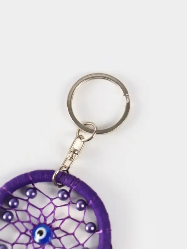 Брелок "Ловец снов" 17 см, цв. фиолетовый
