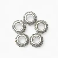 Шарм бусина &laquo;Шамбала&raquo; монпансье, для творчества, белые