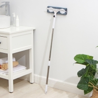 Окномойка бабочка Raccoon, стальная телескопическая ручка, микрофибра, поворот на 180&deg;, 27&times;7&times;114(137) см