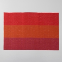 Салфетка сервировочная на стол &laquo;Три полосы&raquo;, 45&times;30 см , цвет терракотовый