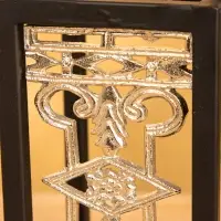 Подсвечник фонарь "Геральдика" 11х11х24,5 см, d 7,5 см, алюминий, железо