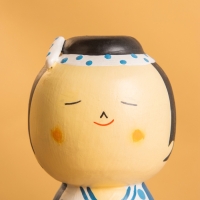 Деревянная кукла кокеши "Хару" 7х7,5х15 см