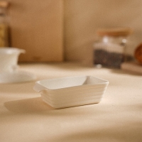 Форма для выпечки из жаропрочной керамики SL Home &laquo;Санторини&raquo;, 250 мл, 15,8&times;9,2&times;4,5 см, цвет белый