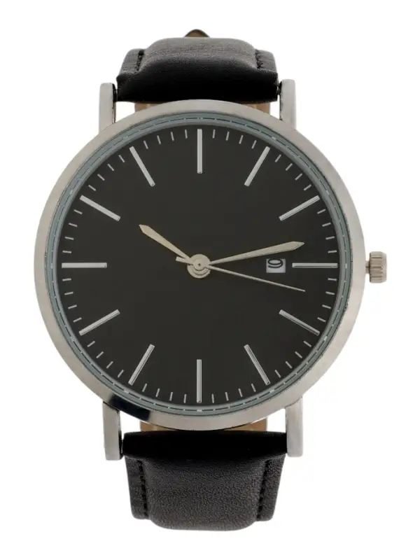 Часы мужские наручные кварцевые "Классик" чёрные