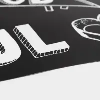 Салфетка сервировочная на стол &laquo;Кулинария&raquo;, 42&times;27 см, чёрная