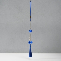 Подвеска от сглаза металл "Руки Фатимы с колокольчиками и кисточкой" 4х33 см