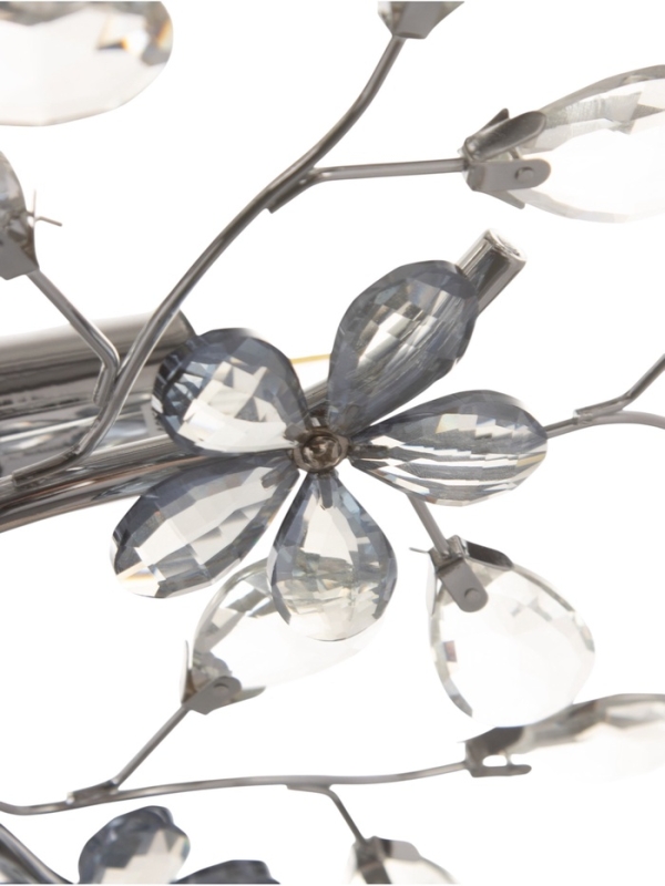 Люстра "Цветы" 5х40Вт Е27 хром 50х50х18см