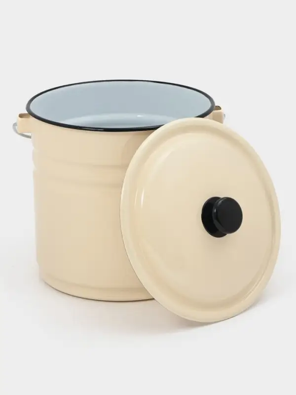 Ведро ц/шт с/кр 12л (слоновая)Без декора