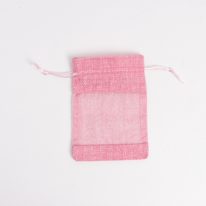 Льняной мешочек для хранения украшений, подарков, трав, 10 х 14 см, набор из 5 штук