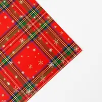 Упаковочная бумага на новый год глянцевая двухсторонняя &laquo;С Новым годом!&raquo;, 70 х 100 см