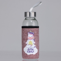 Бутылка для воды в чехле SVOBODA VOLI &laquo;Антистресс&raquo;, 350 мл