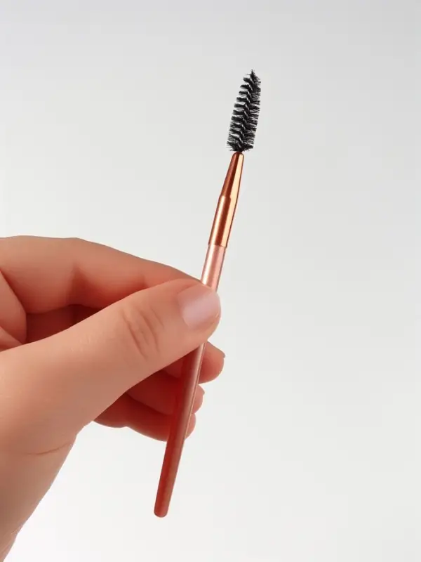 Щёточка для бровей и ресниц COFFEE, 15 (&plusmn;1) см, бронзовая