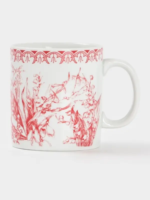 Кружка Дулевский фарфор &laquo;Райские ландыши&raquo;, 300 мл, фарфор