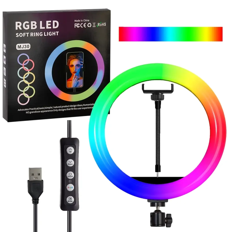 Селфи кольцо 30cm 12" RGB MJ30