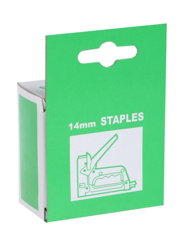 Скобы для мебельного степлера ТУНДРА, закалённые, тип 140, 14 мм, 1000 шт