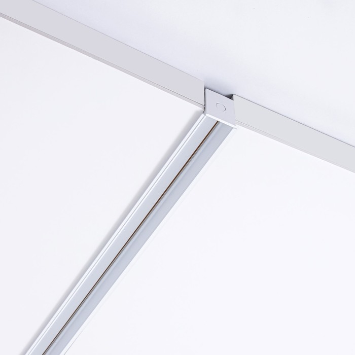 Шинопровод встраиваемый магнитный трековый ULTRA "Слим-100" 2жильный белый 100 см