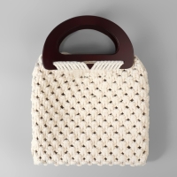 Ручки для сумки деревянные, 10 &times; 18 см, 2 шт, цвет коричневый