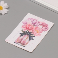 Растущая открытка "Пионы" 10*15 см