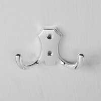 Крючок-вешалка №16, цвет хром глянец, 50 шт.