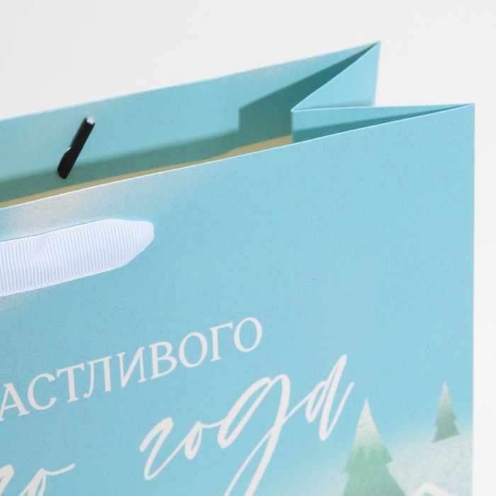 Пакет подарочный новогодний ламинированный &laquo;Счастье рядом с тобой&raquo;, L 31 х 40 х 11,5 см, Новый год
