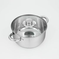 Кастрюля из нержавеющей стали Доляна &laquo;Гретте&raquo;, 3,2 л, d=20 см, с крышкой, капсульное дно, индукция