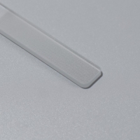 Пилка стеклянная для ногтей, лазерная, 9 см, в пластиковом футляре