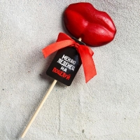 Леденец на палочке &laquo;Меняю леденец на поцелуй&raquo;, со вкусом земляники, 30 г.