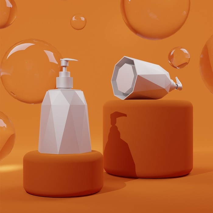 Дозатор для мыла &laquo;Призма&raquo;, 330 мл, цвет белый