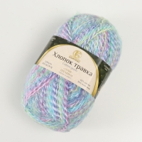 Пряжа "Хлопок травка" 65% хлопок 35% полиамид 220 м/100гр (3239 разный) МИКС