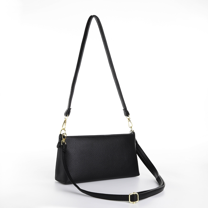 Сумка женская кросс-боди на молнии, цвет чёрный