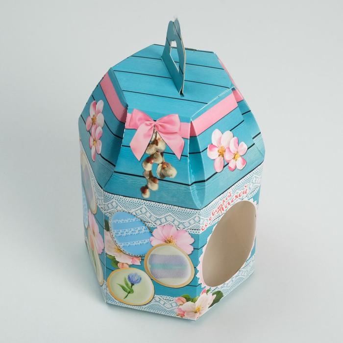 Коробка кондитерская складная, упаковка &laquo;Светлая Пасха&raquo;, 16,5 х 14,5 х 21 см