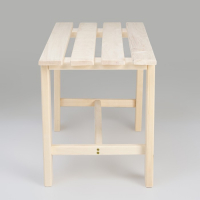 Лавка деревянная "Эконом" из липы, 80 х 35 41 см, для бани и дачи, садовая